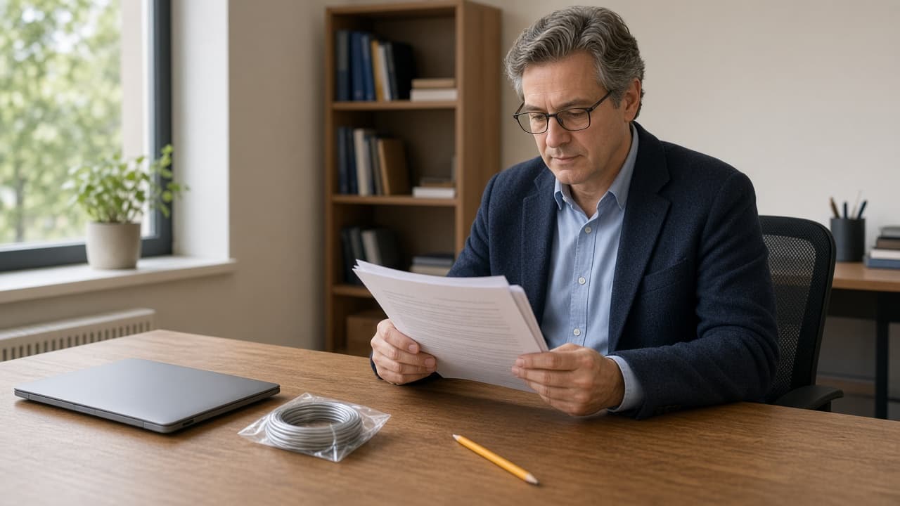 Nigerian-American engineering manager reviewing Screening Record documents, published references, and review checklists.